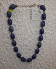 COLLIER BLEU - GROSSES PERLES