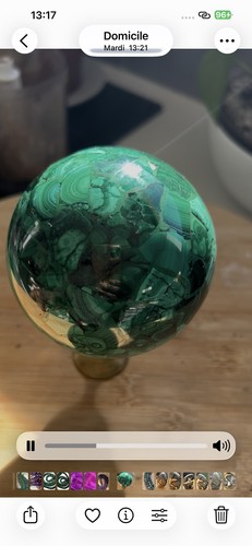 Sphère malachite mm - 84,