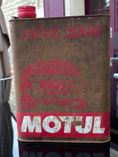 Ancien bidon huile motul - ancien, d’huile