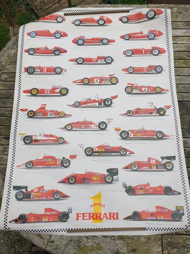 Ferrari affiche poster 1989 - ferrari,
