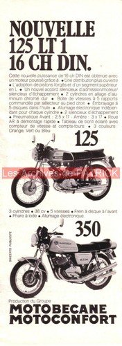 Publicité motobecane 125 lt1 - motobecane,