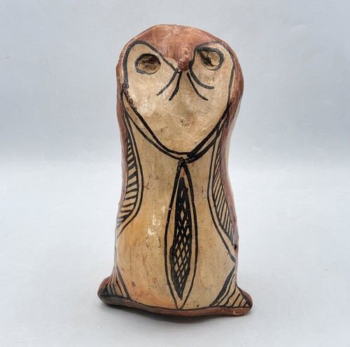 Sculpture chouette terre - sculpture,