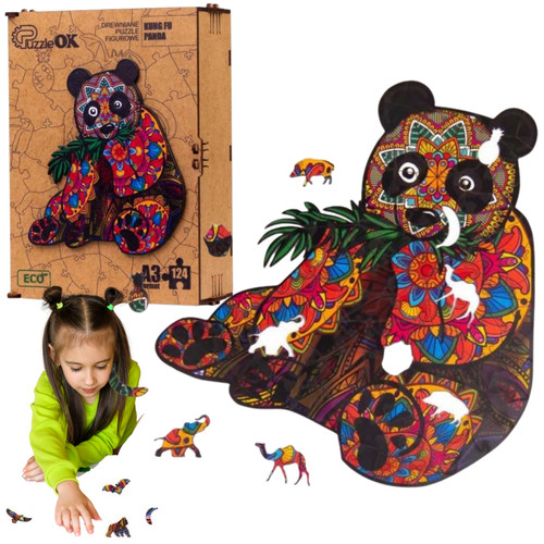 Puzzle bois kung panda - fu,