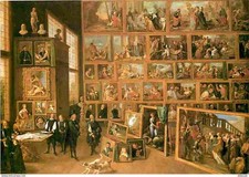 Art - Peinture - David Teniers - L'Archeveque Léopold Guillaume contemplant les
