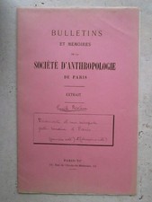Découverte d'une nécropole gallo-romaine rue du Hameau à PARIS, 1903.