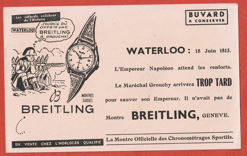 Buvard montre breitling - montre,
