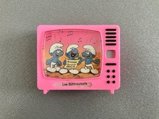 Mini TV télé visionneuse Schtroumpfs Plastiskop no View Master Smurfs Schleich