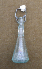 PETITE BOUTEILLE ANCIENNE EN VERRE CONIQUE - BOUCHON MÉCANIQUE - H : 14,4 cm