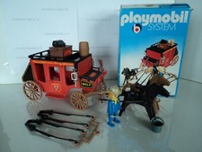 PLAYMOBIL vintage western diligence caisse tonneau set 3245 de 1977 / boîte