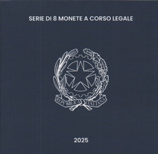 1x Coffret BU (8 pièces) série Italie 2025 (neuf)