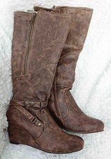 Bottes hautes marron