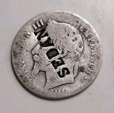 FRANCE - Monnaie de 50 centimes Argent Napoléon III 1865 Satirique SEDAN / Rare