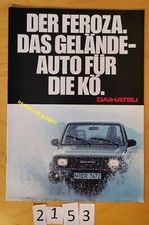 DAIHATSU FEROZA Prospectus Allemand 16 pages 199?