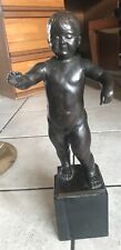 RARE bronze ENFANT de Emile Just BACHELET fonte VALSUANI