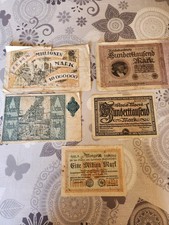 lot de 5 billets anciens Allemand ( No 1 )