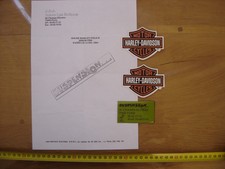 1994 Facture JOUET Moto Police HARLEY DAVIDSON avec 2 Autocollants Stickers
