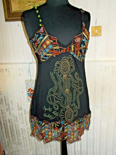 Robe courte tunique fluide