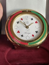 reveil Suisse UTI Quartz pour joueur de Bridge dans son ecrin pile neuve