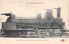 CPA TRAIN / LES LOCOMOTIVES (PO) / LOCOMOTIVE A 8 ROUES