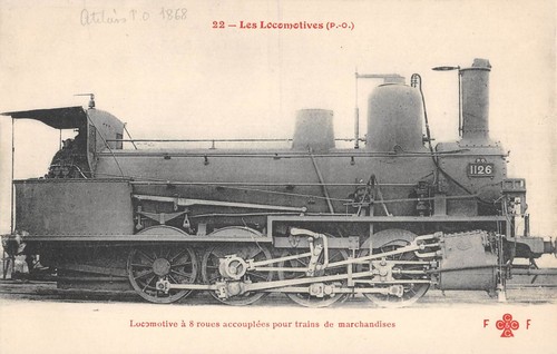 Cpa train les locomotives - cpa,