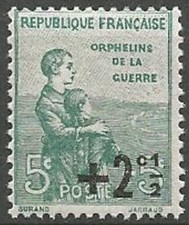 Timbre France 164** Orphelins