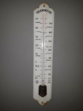 plaque émaillée thermomètre