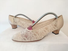 Trotteur été "Dentelle beige"  --   EMERAUDE Paris     -- T. 39