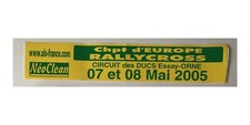 STICKER CHAMPIONNAT D'EUROPE RALLYCROSS CIRCUIT DES DUCS ESSAY ORNE 2005