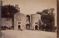 France, Boulogne-sur-Mer, Vue de la Porte Des Dunes, Vintage print, circa 1890 T