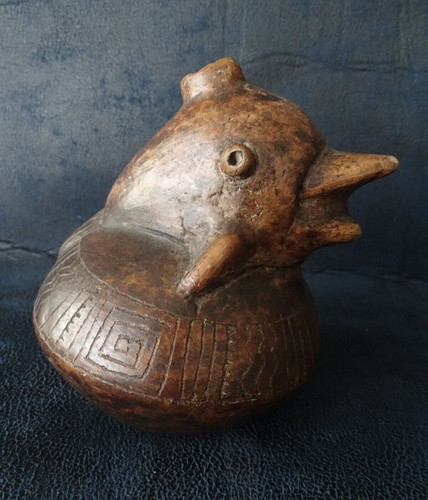 Ancienne terre cuite zoomorphe - ancienne,