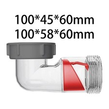 Piège de Vidage D'Évier Anti-retour Visible En Matière PP pour Éviers de