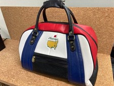 Sac Boston en cuir vintage tricolore Mizuno Masters