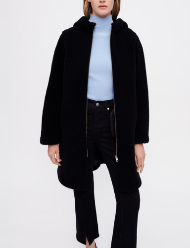 Maje manteau femme noir - manteau,