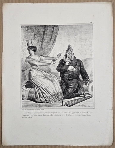 Lithographie caricature xixeme - caricature,