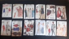 lot de 12 Pattern patron couture vintage