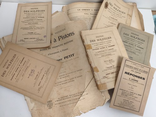 Lot livres anciens solfège