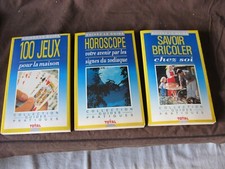 Lot de 3 livres par TOTAL Collection Guides pratiques 100 jeux, Horoscope, Brico
