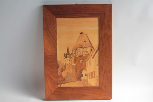 Tableau marqueterie bois - , f