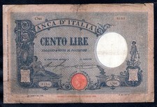 Italie Un billet de 100 Lire 18.12.1925 Etat B+