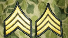 PAIRE DE GRADE DE SERGEANT E-5