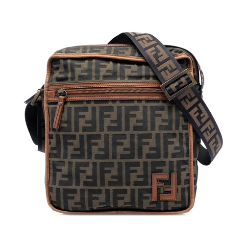 Fendi zucca toile sac - zucca, porté