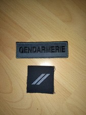 Patchs Gendarmerie basse visibilité noir