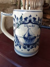 Chope à biere Heineken Régina delfts blauw holland beer mug