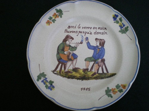 Ancienne belle assiette - ancienne,
