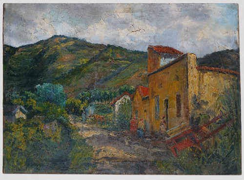 Grand tableau ancien - grand,
