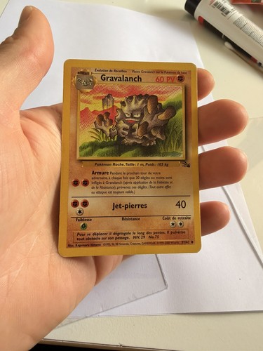 Carte pokémon gravalanch - carte,