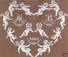 GRILLE POINT de CROIX  - COEUR