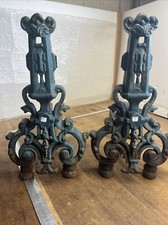Paire chenets porte buches - de,