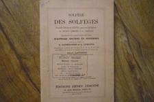 SOLFEGE DES SOLFEGES  Voix de SOPRANO Nouvelle édition LEMOINE CARULLI Volume 1A