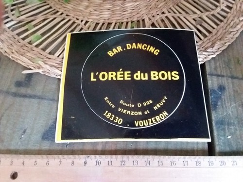 Ancien autocollant discotheque - autocollant,